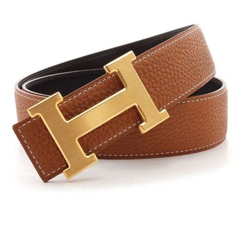 hermes chocolate gold mens belt strap